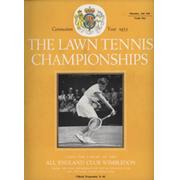 WIMBLEDON CHAMPIONSHIPS 1953 (DAY 10) TENNIS PROGRAMME
