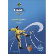 VALENCIA V OLYMPIQUE DE MARSEILLE 2004 (UEFA CUP FINAL) FOOTBALL PROGRAMME
