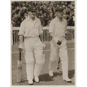 STAN MCCABE & BILL BROWN 1934 (AUSTRALIA) CRICKET PHOTOGRAPH