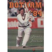 IAN BOTHAM 1984 (SOMERSET & ENGLAND) SIGNED CRICKET BENEFIT BROCHURE
