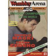 CHARLIE MAGRI V FRANK CEDENO 1983 BOXING PROGRAMME