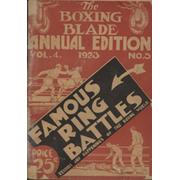 THE BOXING BLADE ANNUAL EDITION, VOL.4 NO.5, 1923