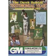 DEREK RANDALL 1983 (NOTTINGHAMSHIRE) SIGNED CRICKET BENEFIT BROCHURE