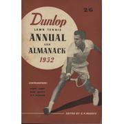 DUNLOP LAWN TENNIS ANNUAL AND ALMANACK 1952