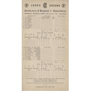 GENTLEMEN OF ENGLAND V AUSTRALIANS 1948 (BRADMAN