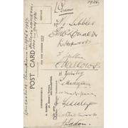 LANCASHIRE COUNTY CRICKET CLUB 1928 SIGNED CARD