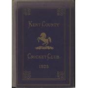 KENT COUNTY CRICKET CLUB 1923 [BLUE BOOK]
