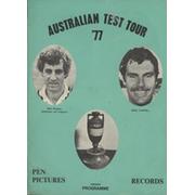 AUSTRALIAN TEST TOUR 