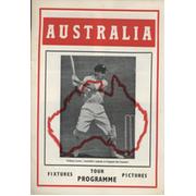 AUSTRALIA TOUR PROGRAMME - 1968 ASHES CRICKET TOUR 