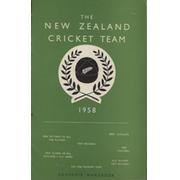 THE NEW ZEALAND CRICKET TEAM 1958 SOUVENIR HANDBOOK