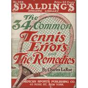 34 COMMON TENNIS ERRORS AND THE REMEDIES