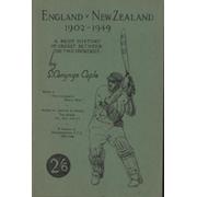 ENGLAND V NEW ZEALAND 1902-1949