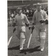 HUTTON & WASHBROOK (ENGLAND) C1948 CRICKET PHOTOGRAPH