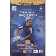 FRANCE V ENGLAND 2006 RUGBY PROGRAMME