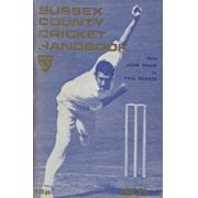 OFFICIAL SUSSEX CRICKET HANDBOOK 1971