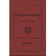 DURHAM COUNTY CRICKET CLUB ANNUAL REPORT 1938