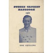 OFFICIAL SUSSEX CRICKET HANDBOOK 1963
