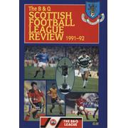 THE B & Q SCOTTISH FOOTBALL LEAGUE REVIEW 1991-92
