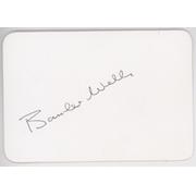 BRYAN "BOMBER" WELLS (GLOUCESTERSHIRE & NOTTINGHAMSHIRE) CRICKET AUTOGRAPH