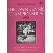 WIMBLEDON CHAMPIONSHIPS 1959 (DAY 2) TENNIS PROGRAMME