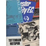 DERBY COUNTY 1971-72 (LEAGUE CHAMPIONS) FOOTBALL PROGRAMMES X 5