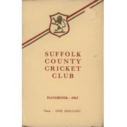 SUFFOLK COUNTY CRICKET CLUB HANDBOOK - 1963