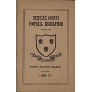 CHESHIRE COUNTY FOOTBALL ASSOCIATION 1969-70 OFFICIAL HANDBOOK