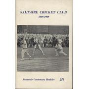 SALTAIRE CRICKET CLUB 1869-1969 - SOUVENIR CENTENARY BOOKLET