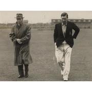 DON BRADMAN & NORMAN YARDLEY 1948 CRICKET PHOTOGRAPH
