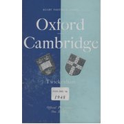 OXFORD V CAMBRIDGE 1948 RUGBY PROGRAMME