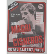 CHARLIE MAGRI V RON CISNEROS 1982 BOXING PROGRAMME