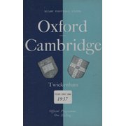 OXFORD V CAMBRIDGE 1957 RUGBY PROGRAMME