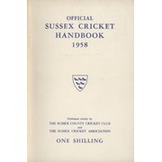 OFFICIAL SUSSEX CRICKET HANDBOOK 1958