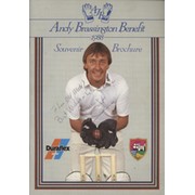 ANDY BRASSINGTON (GLOUCESTERSHIRE) 1988 SIGNED CRICKET BENEFIT BROCHURE