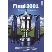 SOMERSET V LEICESTERSHIRE 2001 C&G FINAL CRICKET PROGRAMME (PROFUSELY SIGNED)