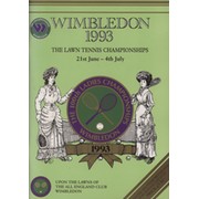 WIMBLEDON CHAMPIONSHIPS 1993 TENNIS PROGRAMME