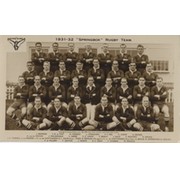 SOUTH AFRICA 1931-32 RUGBY POSTCARD