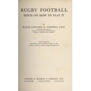 RUGBY FOOTBALL - HINTS ON HOW TO PLAY IT