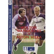 BOLTON WANDERERS V ASTON VILLA  2000 (F.A. CUP SEMI-FINAL) FOOTBALL PROGRAMME