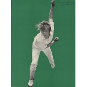 PETER LEVER (LANCASHIRE) 1972 SIGNED CRICKET BENEFIT BROCHURE