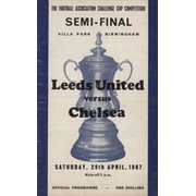LEEDS UNITED V CHELSEA 1967 (F.A. CUP SEMI-FINAL) FOOTBALL PROGRAMME