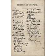 HEADINGLEY RUGBY FOOTBALL CLUB TOUR OF SOUTH WALES 1911 SIGNED FIXTURE CARD