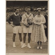 VICTOR SEIXAS & KURT NIELSEN 1953 WIMBLEDON FINAL TENNIS PHOTOGRAPH