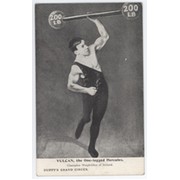 VULCAN, THE ONE-LEGGED HERCULES (CHAMPION WEIGHTLIFTER OF IRELAND) POSTCARD