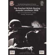 BRITISH BOXING AWARDS 2008 SIGNED PROGRAMME