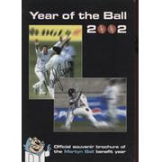 MARTYN BALL (GLOUCESTERSHIRE) CRICKET BENEFIT BROCHURE 2002