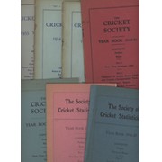 THE SOCIETY OF CRICKET STATISTICIANS / THE CRICKET SOCIETY YEARBOOKS - 1946-49 & 1953-55 (7 ITEMS)