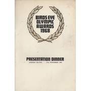 BIRDS EYE OLYMPIC AWARDS 1968 - PRESENTATION DINNER MENU (MULTI SIGNED)