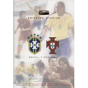 BRAZIL V PORTUGAL 2007 FOOTBALL PROGRAMME