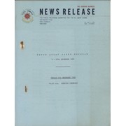 NEWS RELEASE - 5TH ASIAN GAMES PROGRAM / 9-20TH DECEMBER 1966 (BANGKOK)